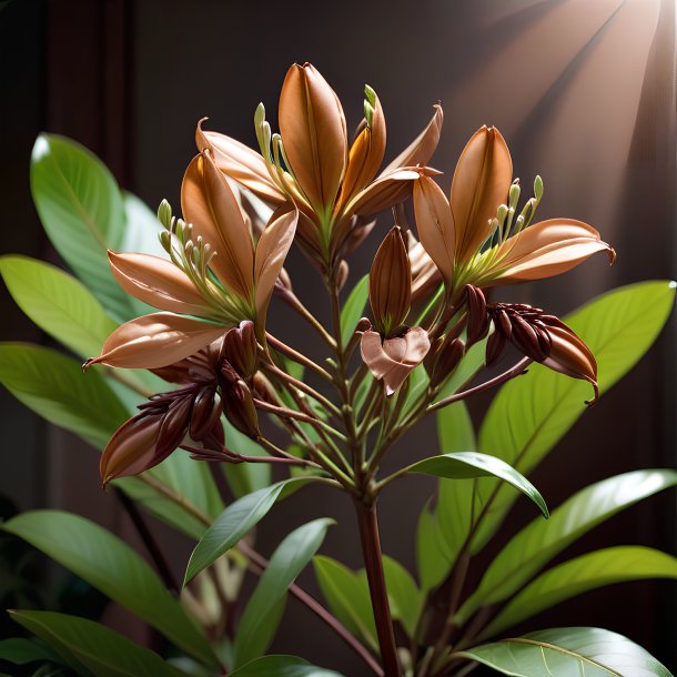 Fotografia de um clianthus marrom