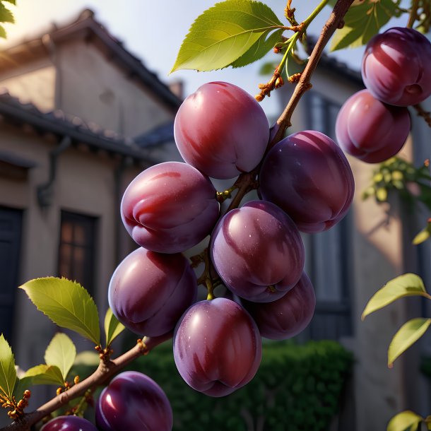 Représentation d'une rue de prune