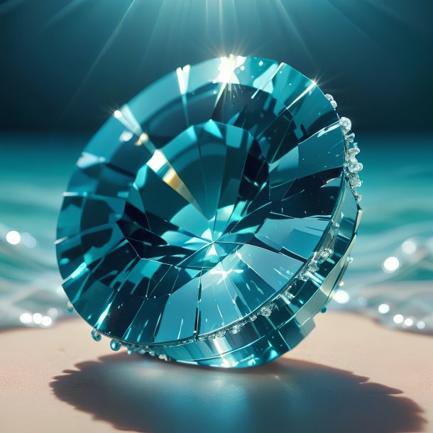 Illustration of a aquamarine turnsol