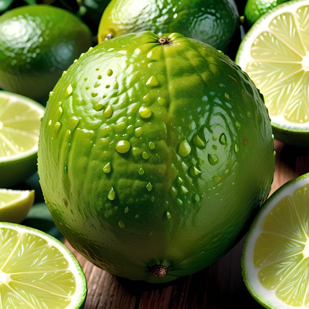 Clipart of a lime marvel of peru