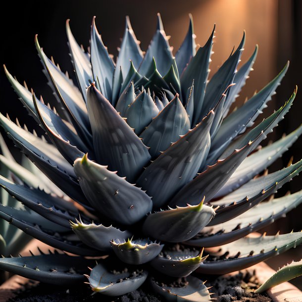 Imagen de un aloe de carbón vegetal