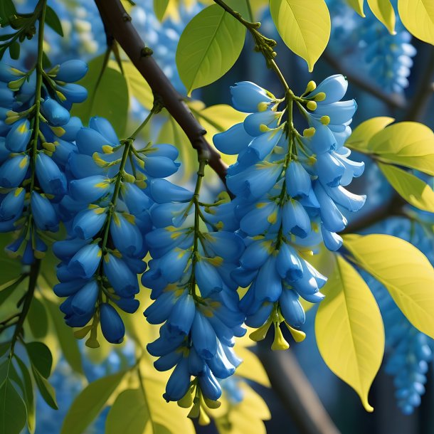 Representación de un azul laburnum