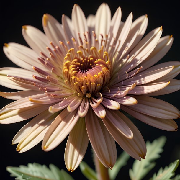 Depicting of a brown aster