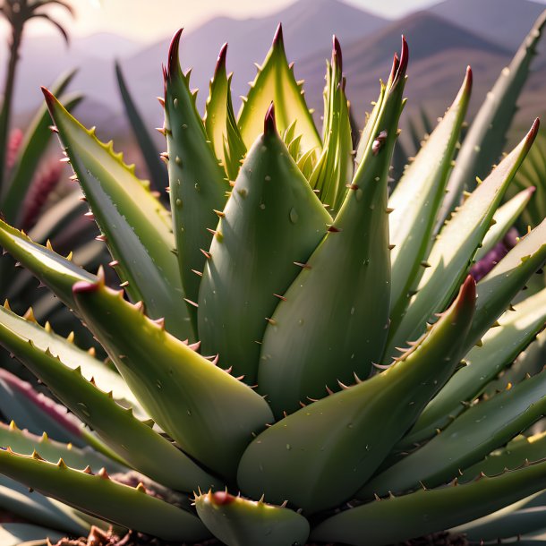 Imagery of a plum aloe