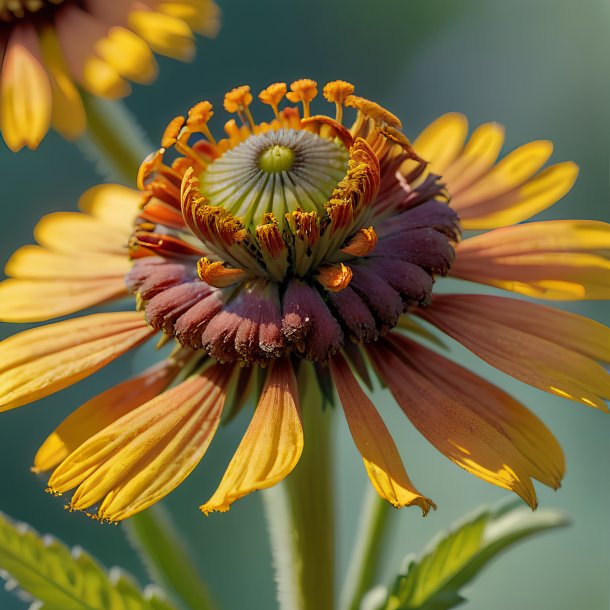 Portrait of a azure helenium, smooth