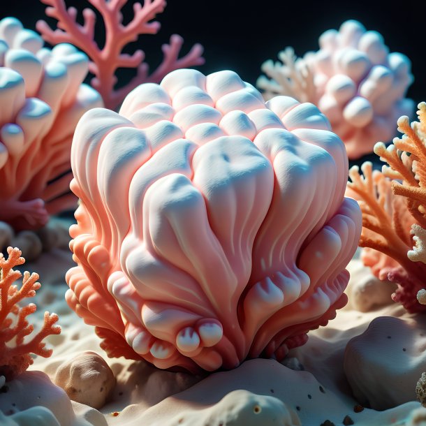 Imagery of a coral marshmallow