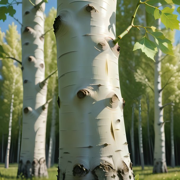 Drawing of a white poplar