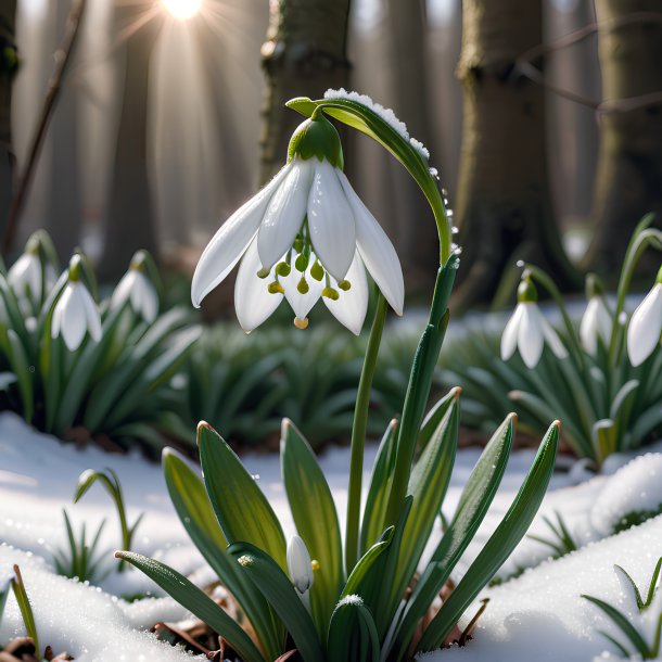 Picture of a khaki snowdrop