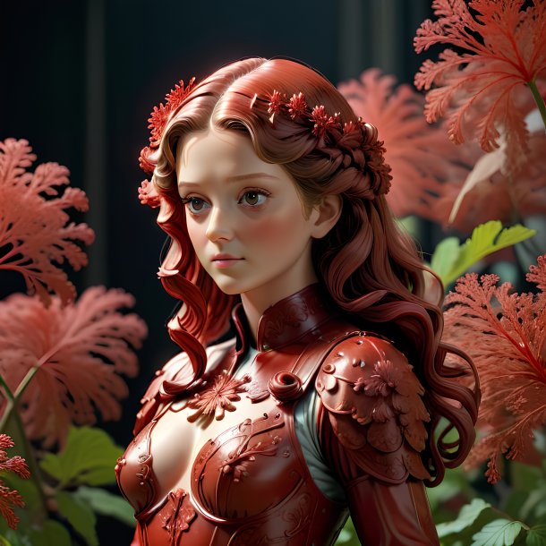 Figure of a red angelica