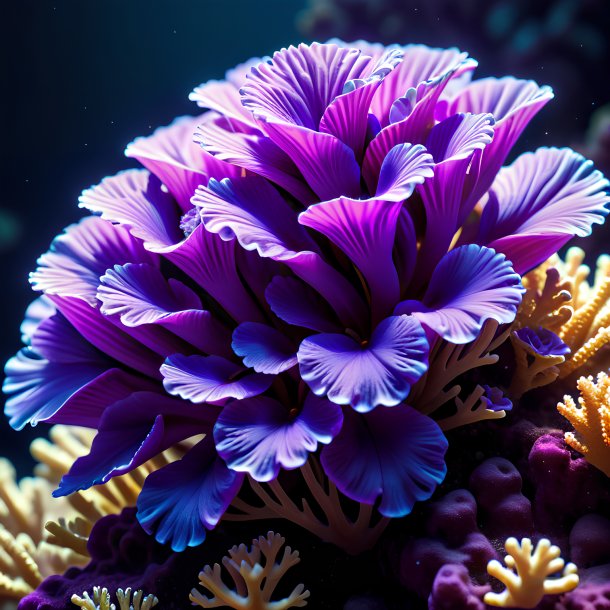 Imagery of a coral violet, sweet