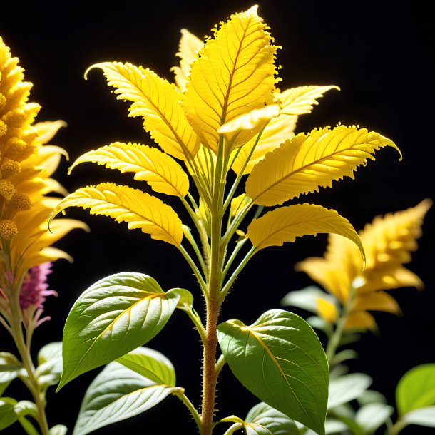 Imagerie d'un amarant jaune