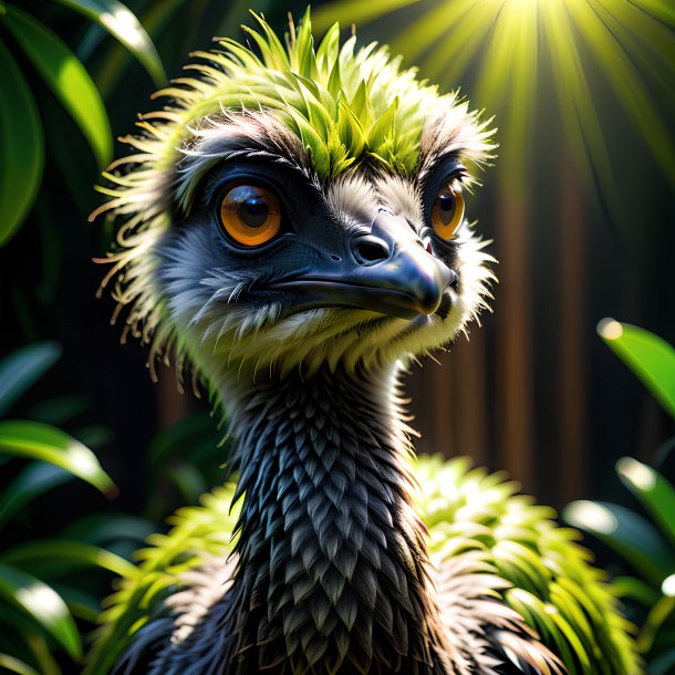 Pic of a lime waiting emu