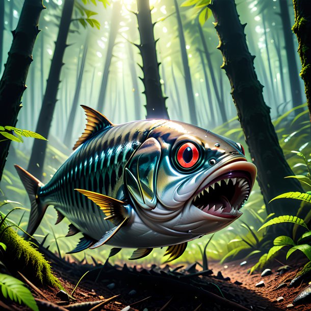 Pic of a angry of a sardines in the forest