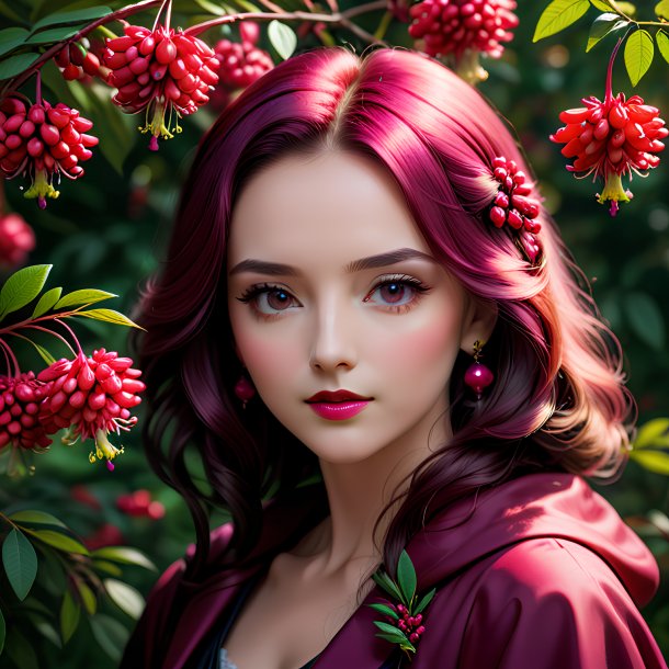 Retrato de um fuchsia rowan