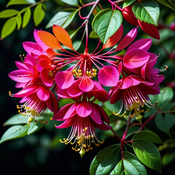 Portrait d'un rowan fuchsia