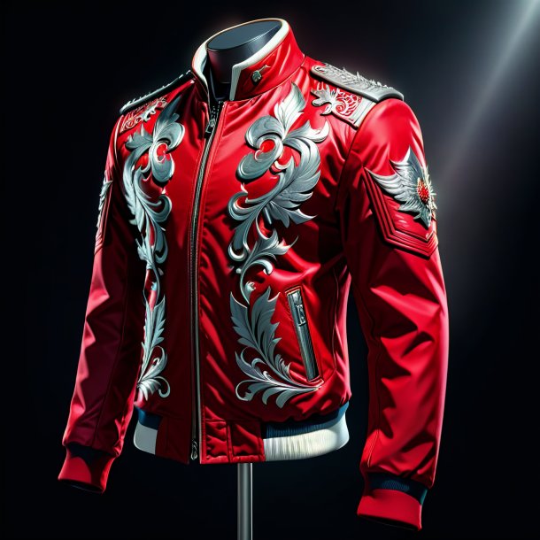 Drawing of a crimson jacket from stone