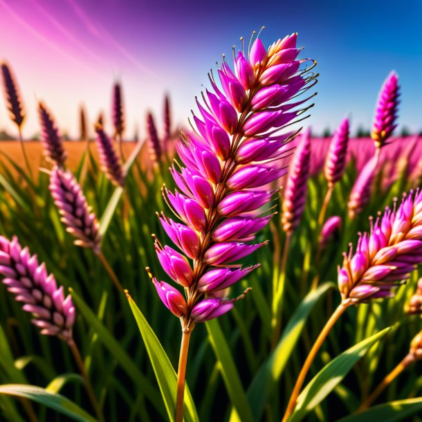 Pic of a wheat clove pink