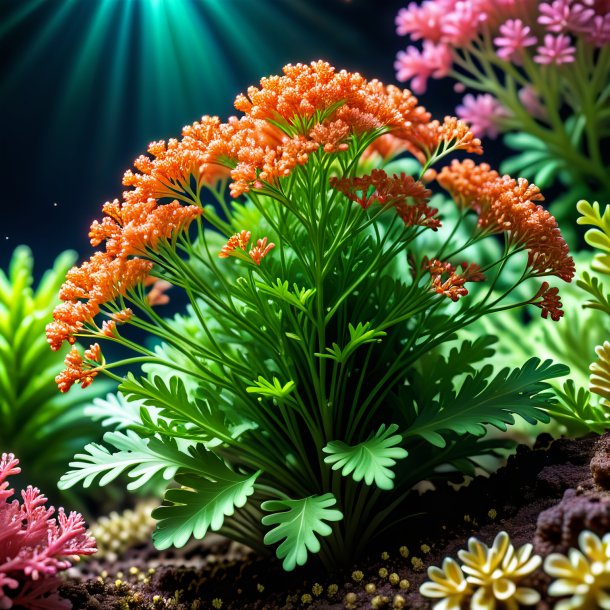 Depicting of a coral coriander