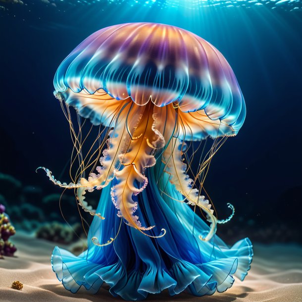 Pic of a jellyfish in a blue dress