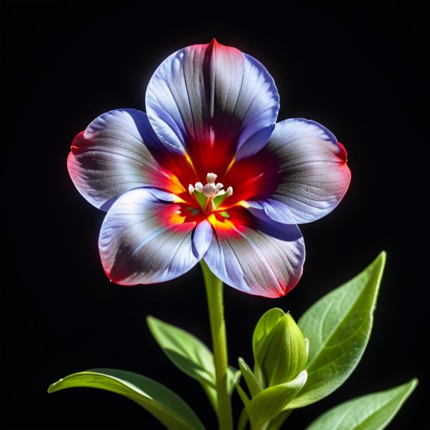 Drawing of a gray pimpernel, red