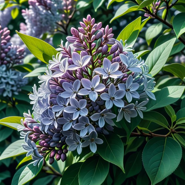 Drawing of a gray syringa