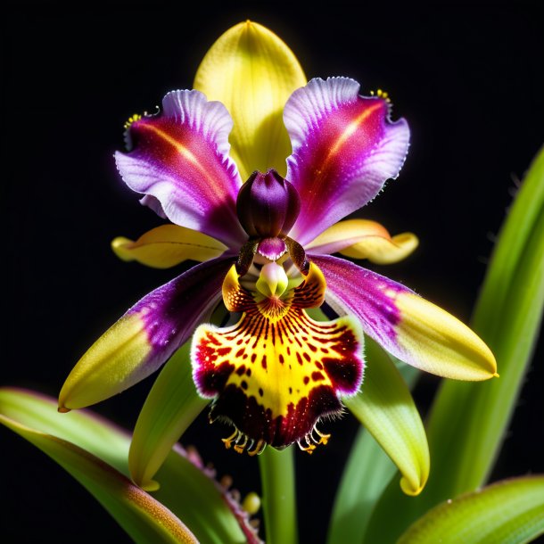 Retrato de um ophrys coral, orquídea aranha