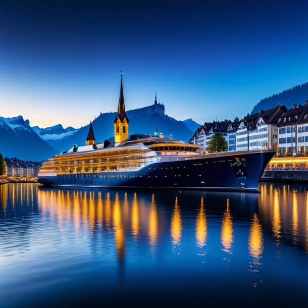 Imagerie d'une lucerne bleue marine