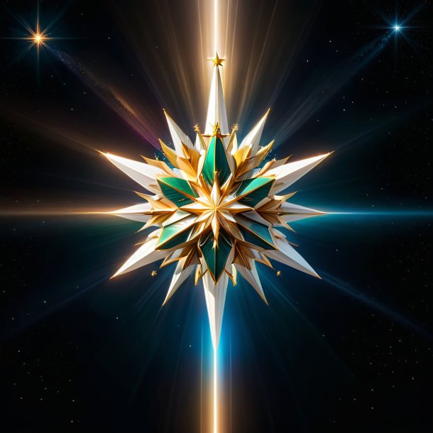 Portrayal of a ivory star of bethlehem