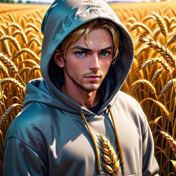 Illustration of a wheat hoodie from stone