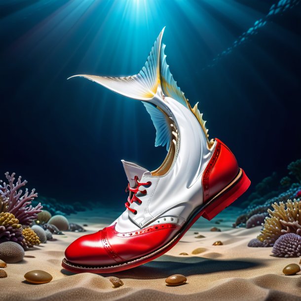 Image of a haddock in a red shoes