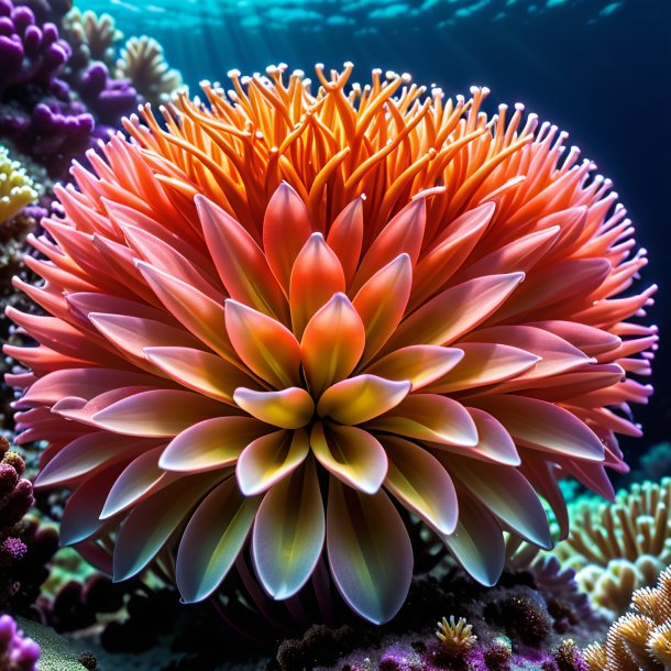 Photography of a coral hogbean