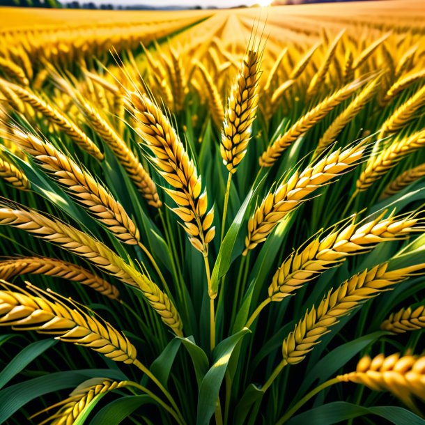 Portrayal of a wheat madder, yellow