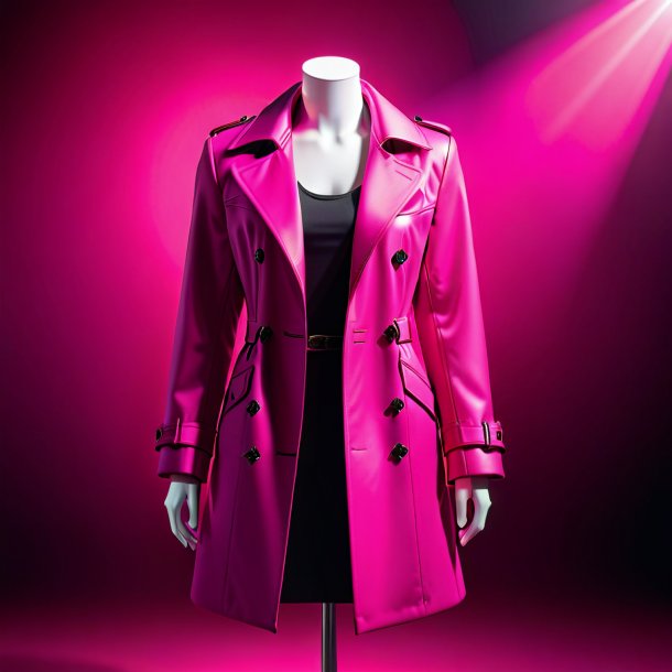 Clipart of a hot pink coat from gypsum