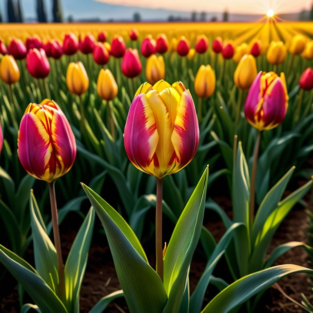 Photography of a wheat tulip