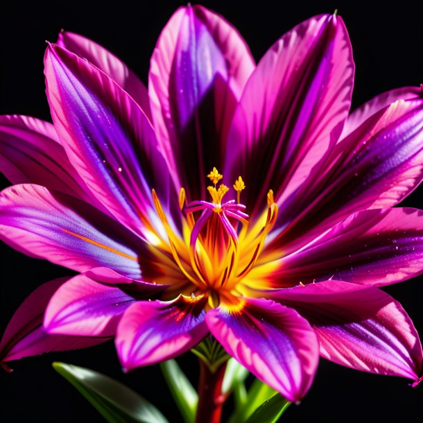 Photography of a magenta saffron