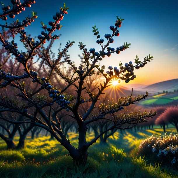 Photo of a black blackthorn