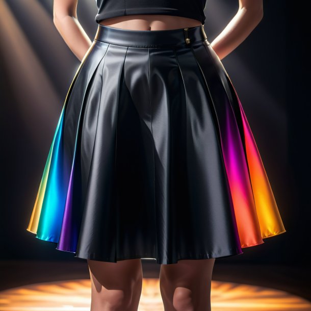 Picture of a black skirt from metal