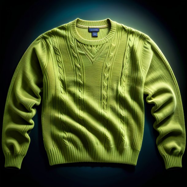 Picture of a khaki sweater from polyethylene