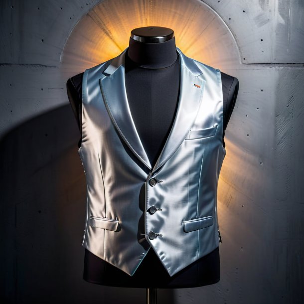 Photo of a silver vest from concrete