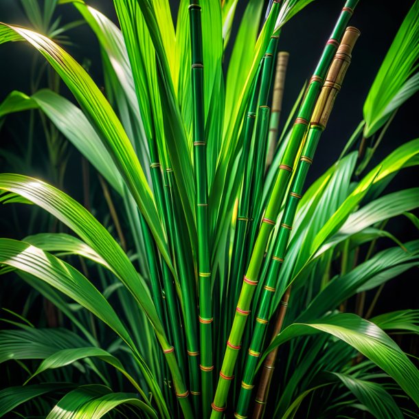 Foto de un bastón verde indio