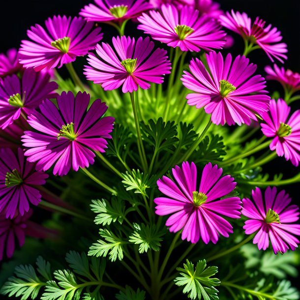 Imagery of a magenta parsley