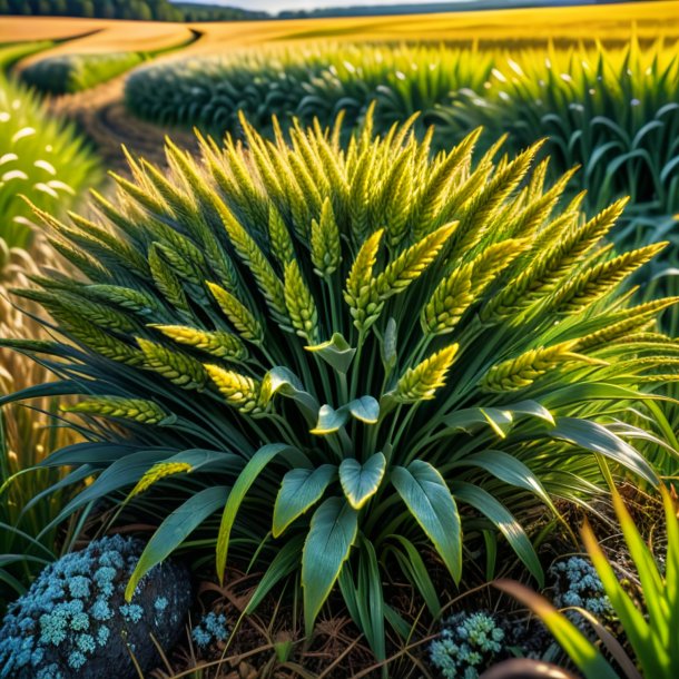 Foto de un líquen de trigo