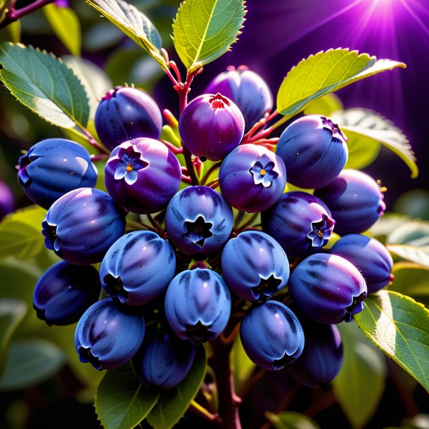 Photography of a purple uva ursi