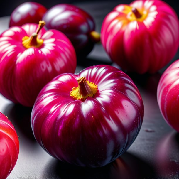 Picture of a hot pink date, plum