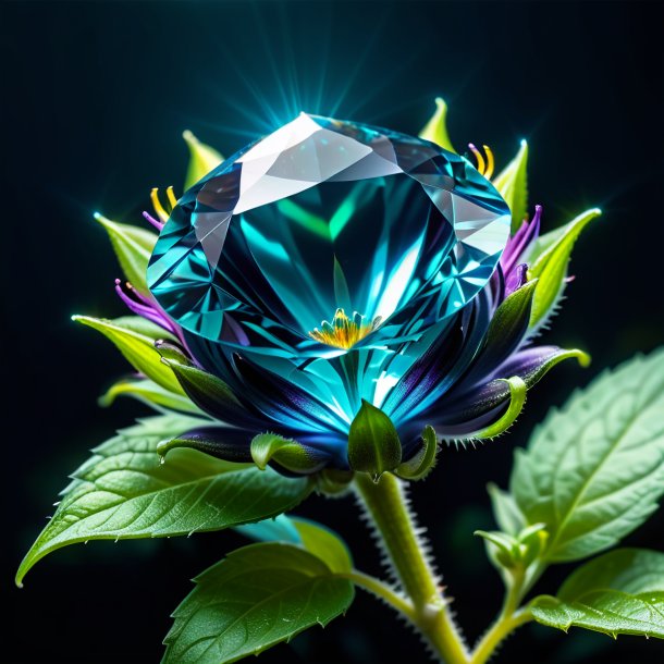 Portrait of a aquamarine nightshade