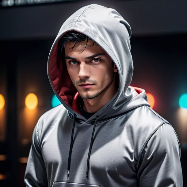 Imagem de um hoodie cinza do papel