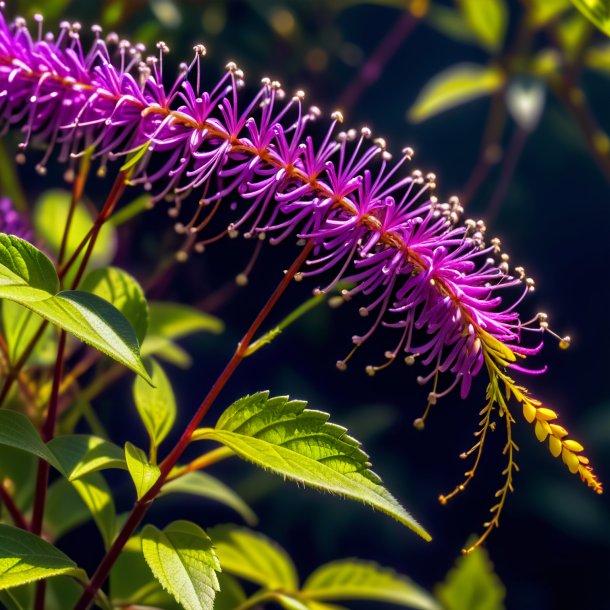 Representação de um dodder roxo