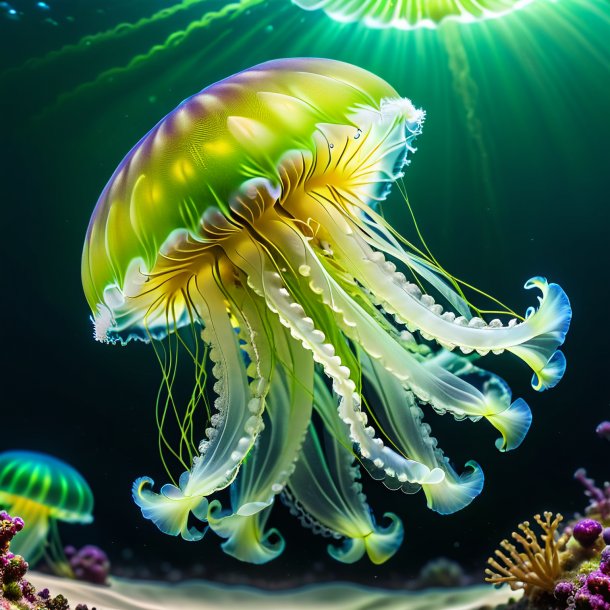 Pic of a lime dancing jellyfish