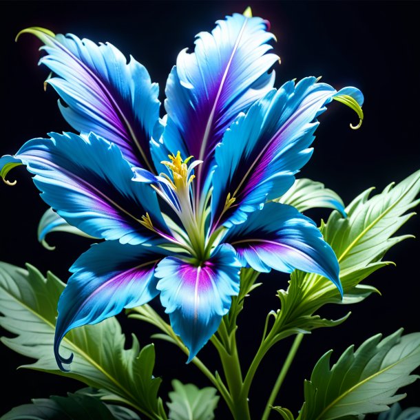 Imagery of a azure acanthus