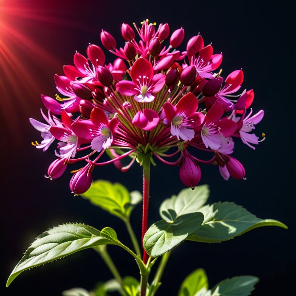 Figure of a crimson lucerne